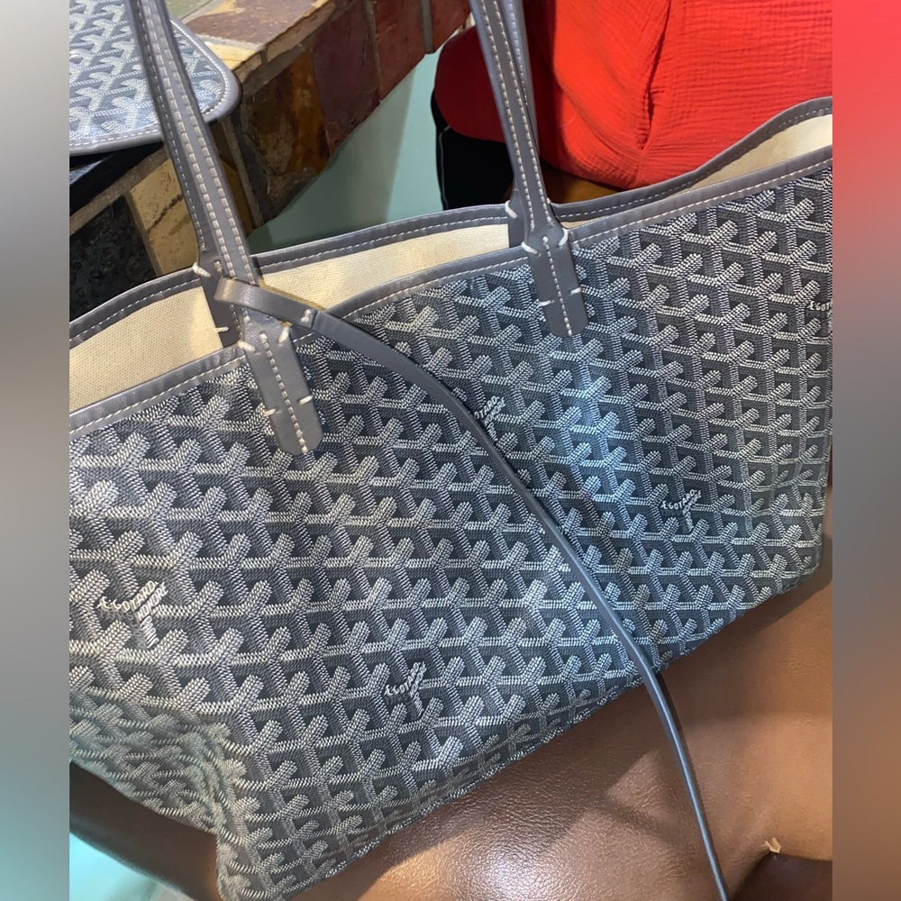 Goyard gray bag